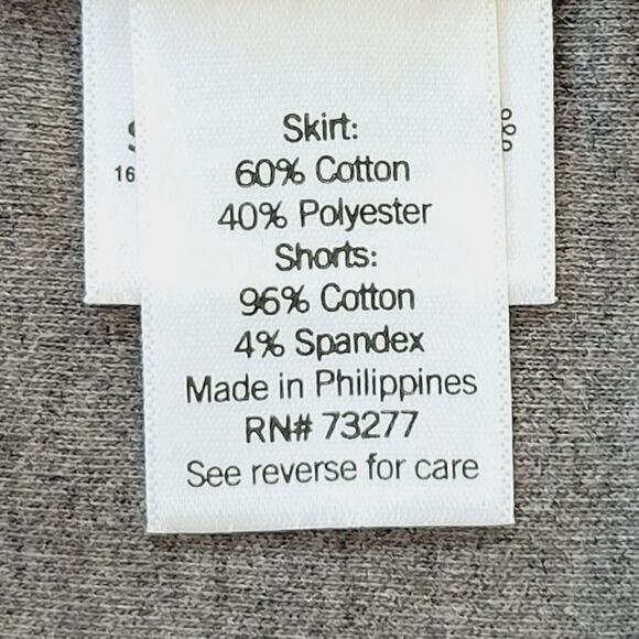 Craft & Barrow Gray Mid Rise Easy Knit Skorts Size M - Picture 6 of 8